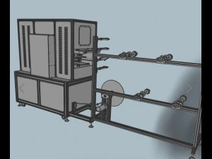 cup mask machine front section stereo mask manufacturing machine improved version 3D Model
