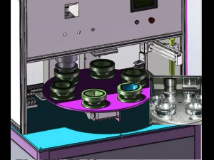 n95 cup mask edge sealing and cutting machine 3D Model