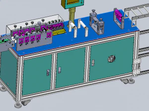 butterfly type high speed plane mask machine 3D Model