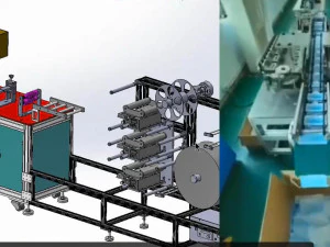 butterfly type high speed plane mask machine 3D Model