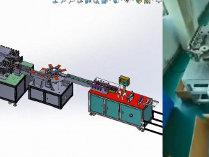 butterfly type high speed plane mask machine 3D 모델
