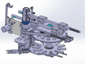 tank chain type butterfly type ear band welding machine plane mask machine 3D Model