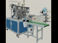 tank chain type butterfly type ear band welding machine plane mask machine Modelo 3D