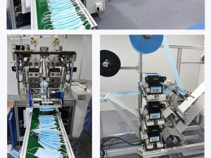 tank chain type butterfly type ear band welding machine plane mask machine 3D Model