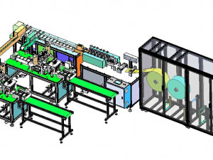 the fifth generation of one driven two new mask machine 3D Model