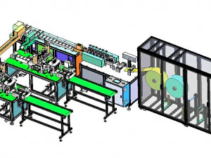 tek tahrikli iki yeni maske makinesinin beşinci nesli 3D Model