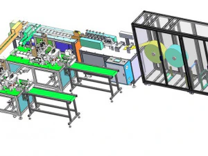 the fifth generation of one driven two new mask machine 3D Model