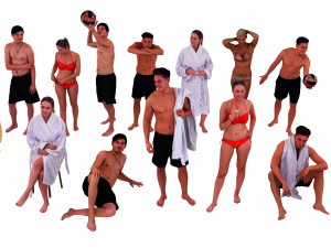 swimsuit characters Model 3D