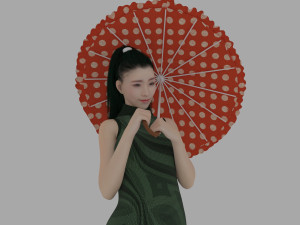 oriental beauty 3D Model