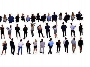 business men and women 3D Model