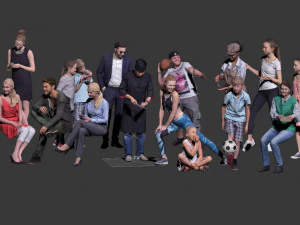 hübscher Junge und schönes Kind 3D Modell