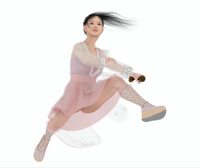 fairy sister 3D Model .c4d .max .obj .3ds .fbx .stl .blend
