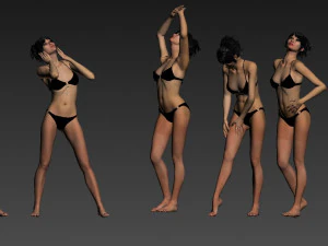 сексуальная девушка 3D Модель