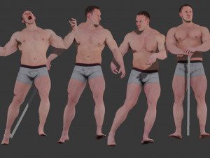 of modern men 3D Model