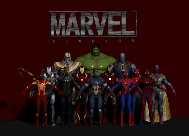 of modern game characters Modelo 3D .c4d .max .obj .3ds .fbx .stl .blend 