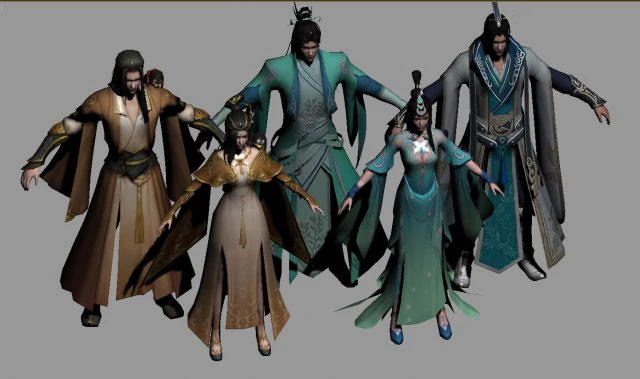 spel karakter 3D Model .c4d .max .obj .3ds .fbx .stl .blend 