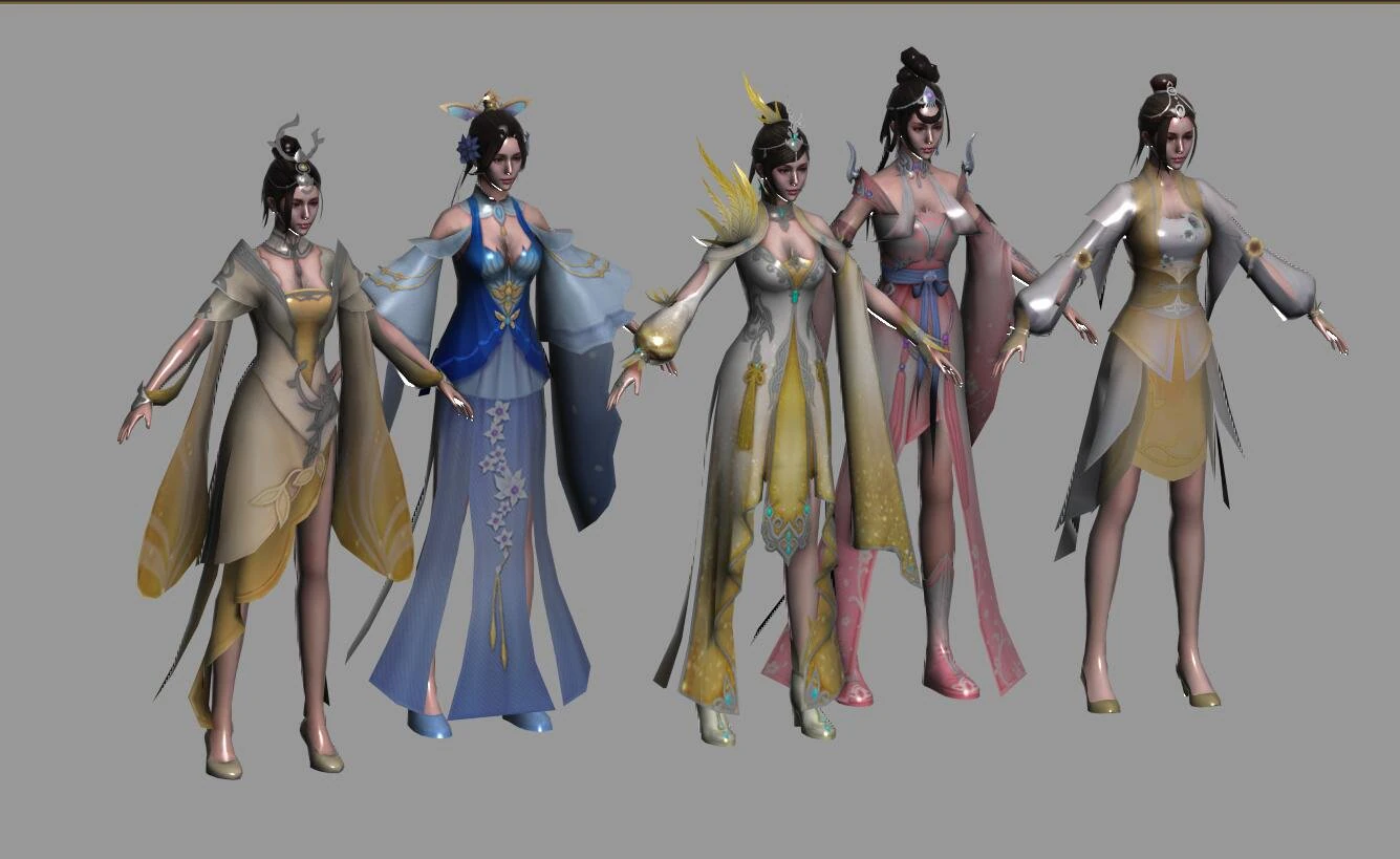 of game characters 3D Model .c4d .max .obj .3ds .fbx .stl .blend 