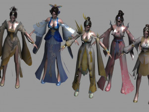 of game characters 3D 模型