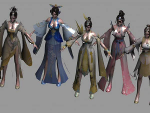 of game characters 3D Model