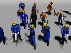 construction worker 3D Model