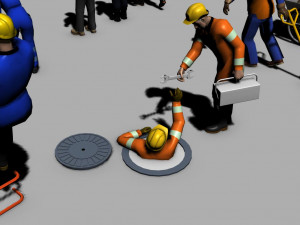construction worker Modèle 3D