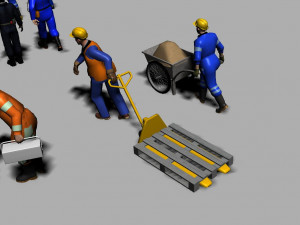 construction worker Modèle 3D