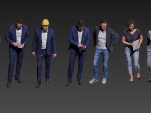 men women 3D Model