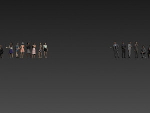 men and women 3D Модель