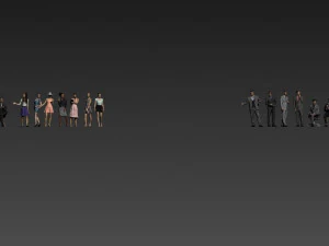 men and women 3D Model