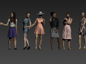 men and women 3D Модель