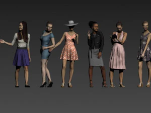 men and women 3D Model