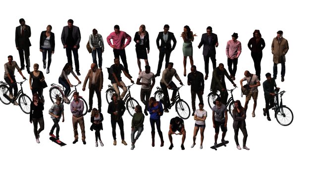 young people 3D Модель .c4d .max .obj .3ds .fbx .stl .blend 