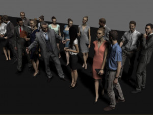 business men and women Modelo 3D
