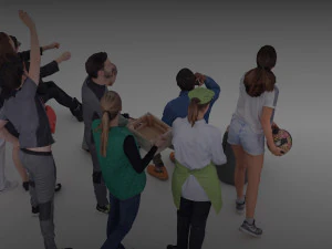 young men and women 3D Model