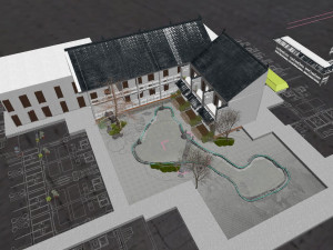 of new chinese style ancient garden 3D Model