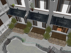 of new chinese style ancient garden Modelo 3D