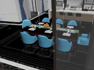 of pool appearance in modern villa 3D Model