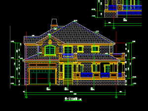 drawing 212 of single family villa on the second floor 3D Model