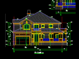 drawing 212 of single family villa on the second floor 3D Model