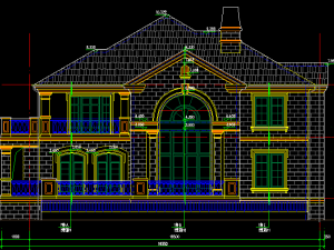 drawing 212 of single family villa on the second floor 3D Model