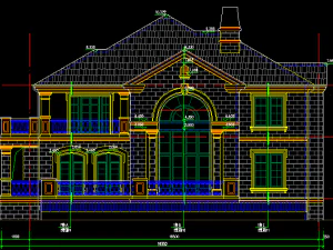 drawing 212 of single family villa on the second floor 3D Model
