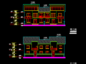 drawing 214 of two storey villa 3D Модель
