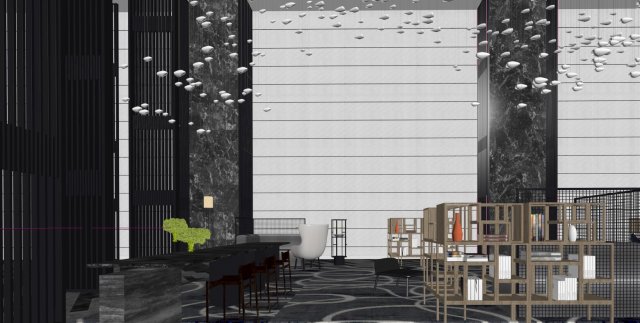hotel Modèle 3D .c4d .max .obj .3ds .fbx .stl .blend 