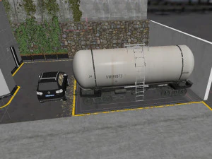 of modern gas station 3D Model