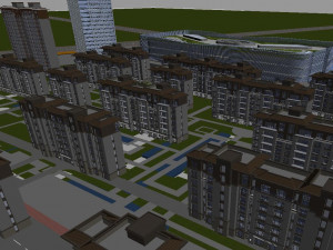 of modern commercial building appearance 3D Модель