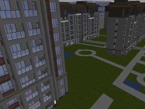of modern commercial building appearance 3D Model