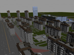 of modern commercial building appearance 3D Модель