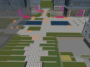 modern commercial street building appearance 3D Model