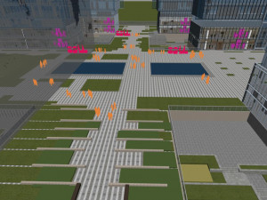 modern commercial street building appearance Model 3D