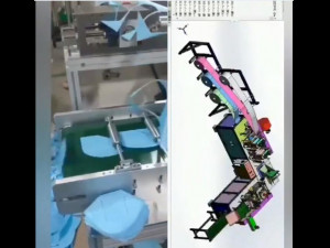 drawing of new k - n95 mask machine Modelo 3D